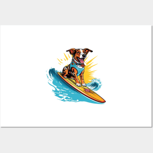 Surfer Dog Posters and Art